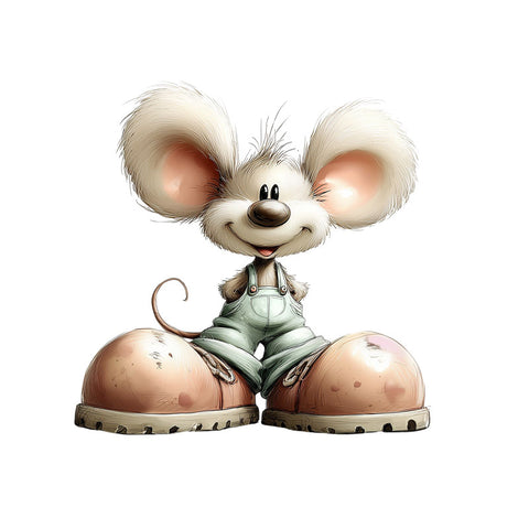 Bügelbild Herzensmaus Tapsy Medium