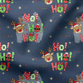 French Terry Ho Ho Ho Season Blau 3848 (Bio) VORBESTELLUNG