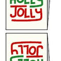 Weblabels Holly Jolly 4er Set