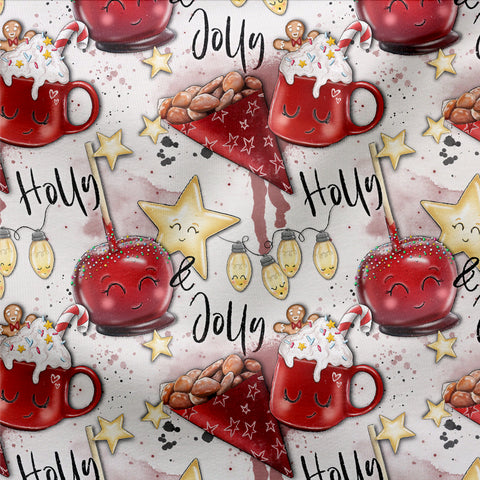 French Terry Holly Jolly Christmas Time