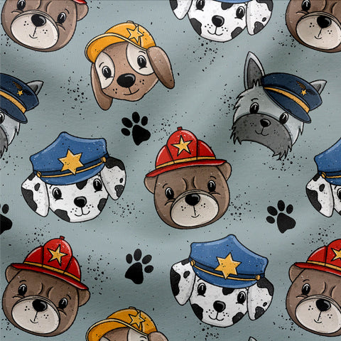 French Terry Hundehelden Blau 3246 (Bio)