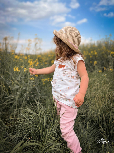 Jaquard Jersey Fischgrät Rosa