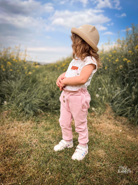 Jaquard Jersey Fischgrät Rosa