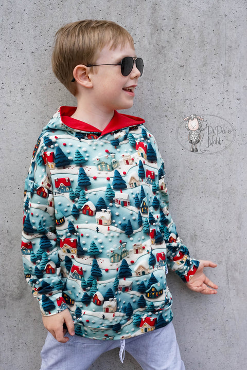 French Terry X Mas Village 3045 (Bio) VORBESTELLUNG