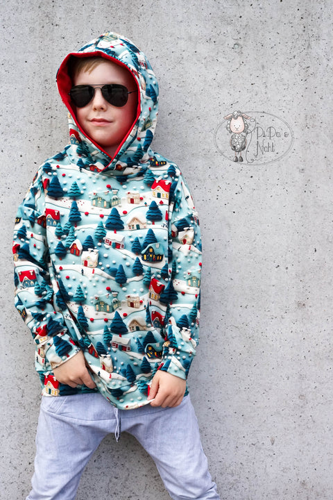 French Terry X Mas Village 3045 (Bio) VORBESTELLUNG