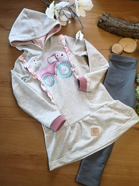Bügelbild Blumentraktor MAXI