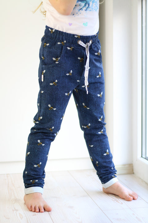 French Terry Denim Bee´s (Bio)