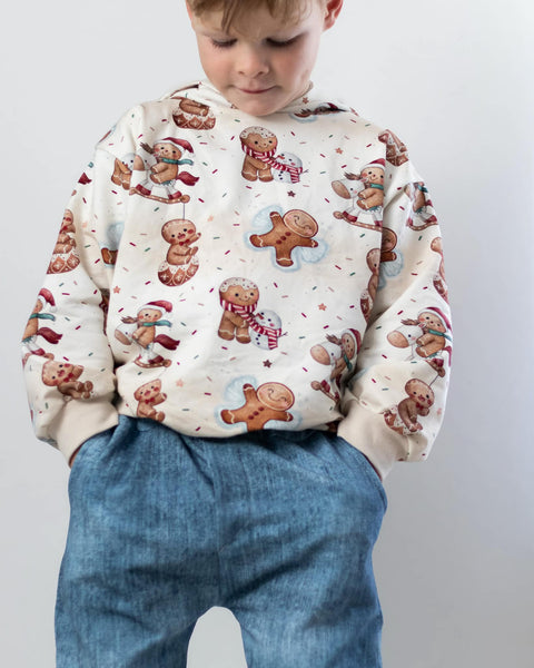 French Terry Gingerbread Joy 3850 (Bio) VORBESTELLUNG
