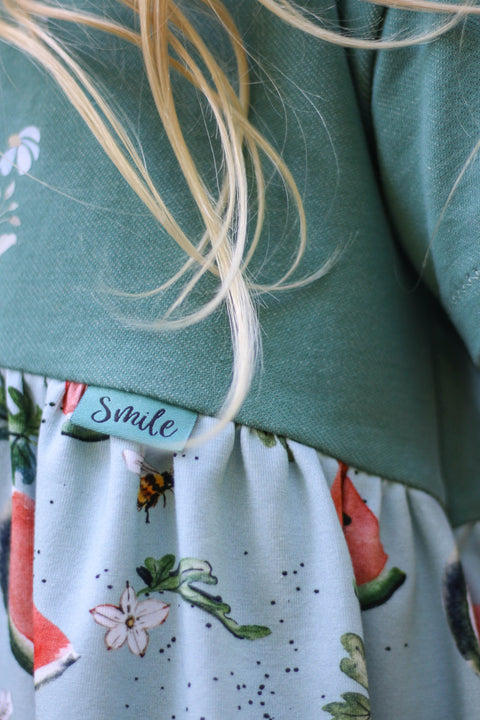 Weblabels Smile (Grün) 4er Set