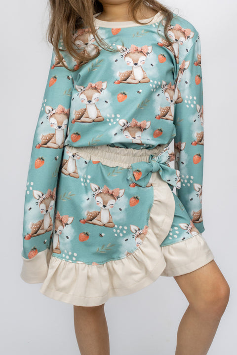 French Terry Dotty Deer 3336 (Bio) VORBESTELLUNG