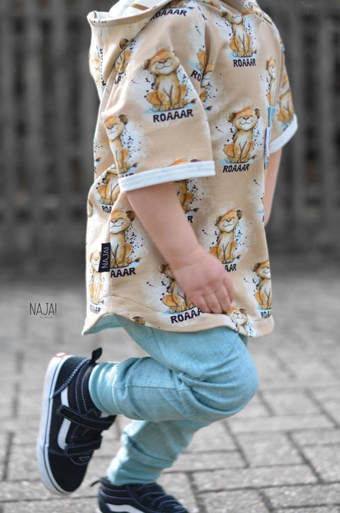Jerseystoff Denim Helles Altgrün