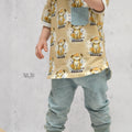 Jerseystoff Denim Helles Altgrün