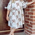 Schnittmuster Rüschenkleid Mariella Strickware 74-158