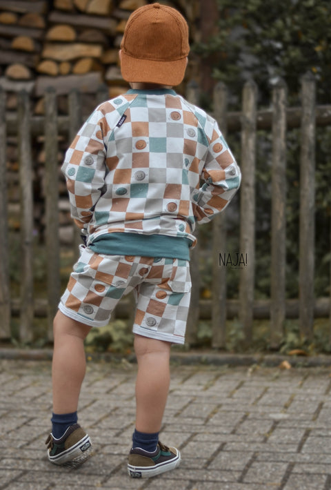 French Terry Checks and Smileys 2853 (Bio)