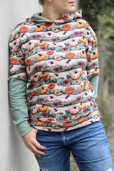 French Terry Pumpkin Field 3D (Bio)