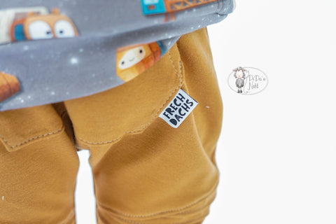 Weblabels Frechdachs Weiß Schwarz 4er Set