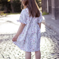 Schnittmuster Rüschenkleid Mariella Strickware 74-158