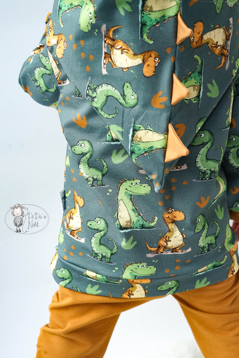 French Terry Dinospuren 3320 (Bio) VORBESTELLUNG