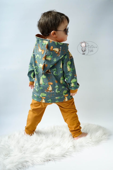 French Terry Dinospuren 3320 (Bio) VORBESTELLUNG