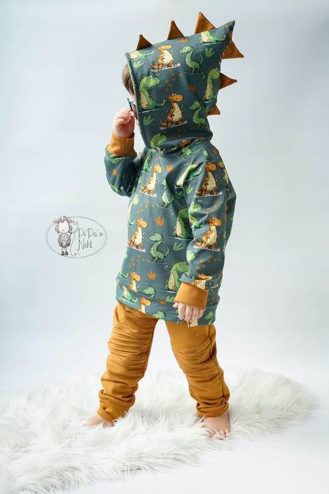 French Terry Dinospuren 3320 (Bio) VORBESTELLUNG