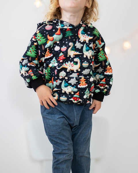French Terry Knet Dinos 3020 (Bio) VORBESTELLUNG