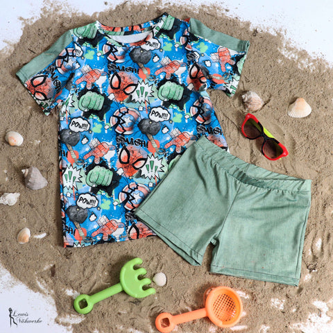 Sport/Badelycra UPF 50+ Smash Pow Blau VORBESTELLUNG