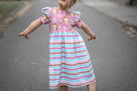 Jerseystoff Flower Ida Mauve