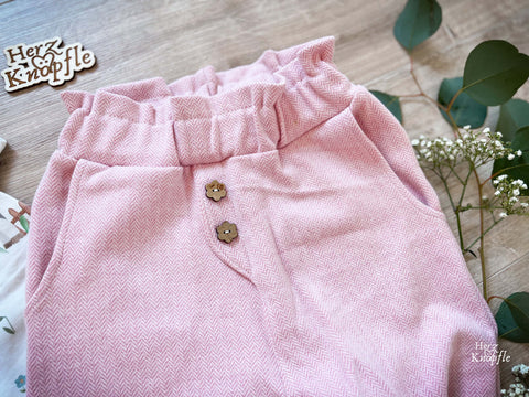 Jaquard Jersey Fischgrät Rosa