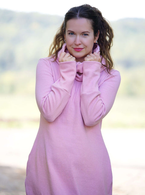 Jaquard Jersey Fischgrät Rosa