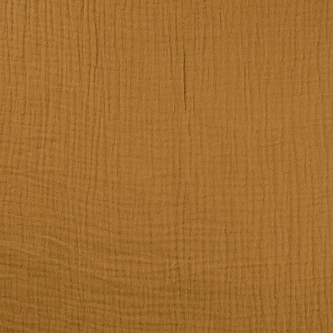 Musselin Double Gauze Karamell 054