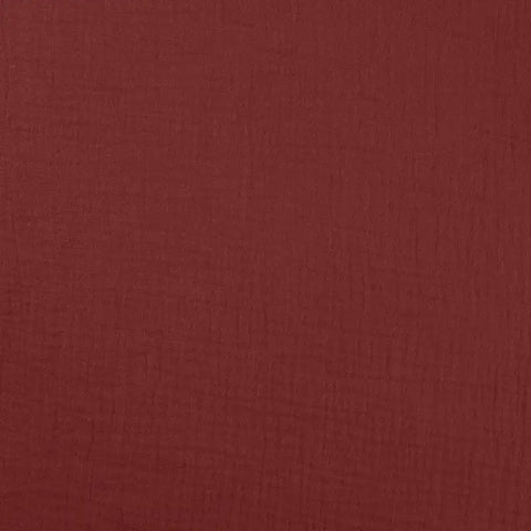 Musselin Double Gauze Kastanienrot 036