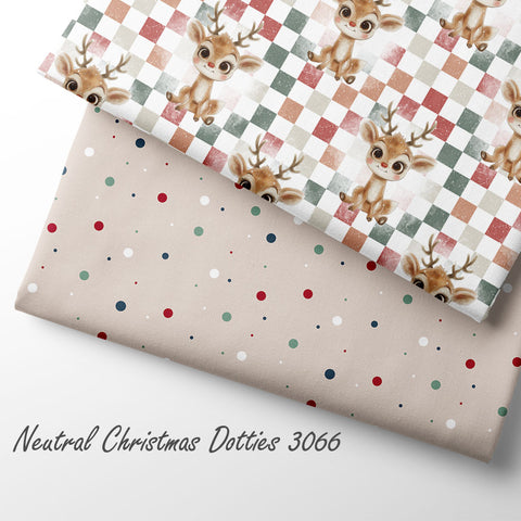 French Terry Neutral Christmas Dotties 3066 (Bio) VORBESTELLUNG
