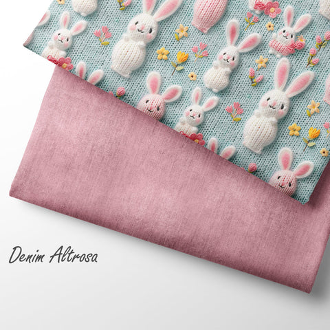 French Terry Knitted Bunnys (Bio)