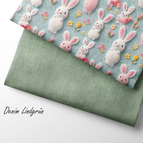 French Terry Knitted Bunnys (Bio)