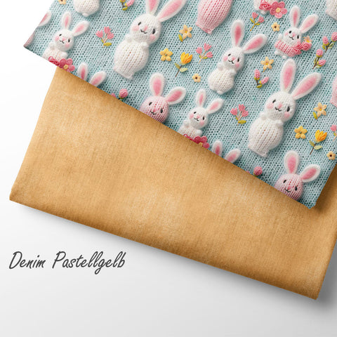 French Terry Knitted Bunnys (Bio)