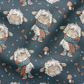 French Terry Kuschelschäfchen Blau 3738 (Bio) VORBESTELLUNG
