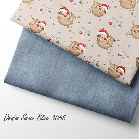 French Terry Denim Snow Blue 3065 (Bio) VORBESTELLUNG