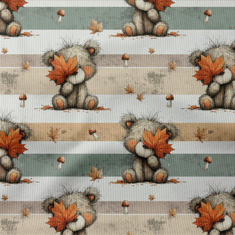 Rippjersey Leafy Bear Gestreift 3727 (Bio)