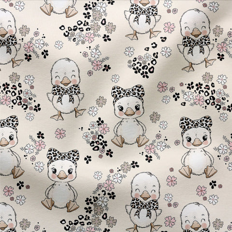 French Terry Leo Küken Creme 3367 (Bio) VORBESTELLUNG