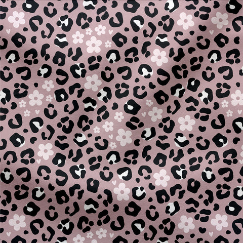 French Terry Leopard Bloom Mauve 3369 (Bio) VORBESTELLUNG