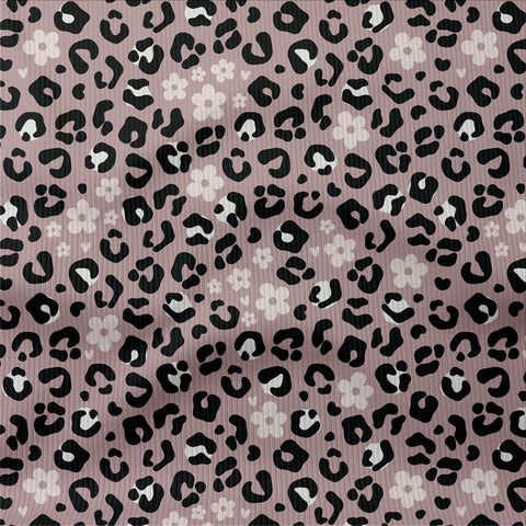 Rippjersey Leopard Bloom Mauve 3369 (Bio) VORBESTELLUNG
