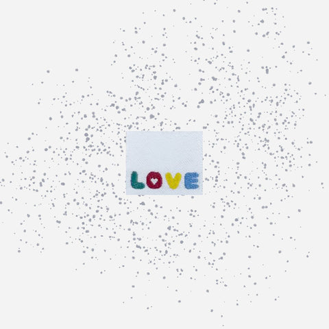 Weblabels Love (Klapplabel) 4er Set