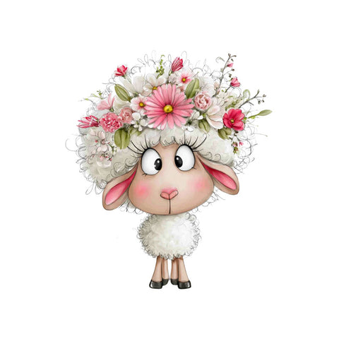 Bügelbild Love Lamb Medium