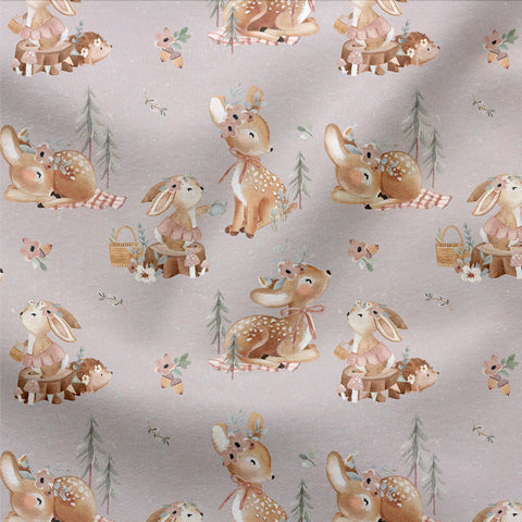 French Terry Meadowland Blush 3254 (Bio)