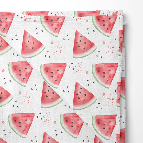 Musselin Double Gauze Melonenliebe Dots (Bio)