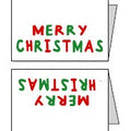 Weblabels Merry Christmas 4er Set