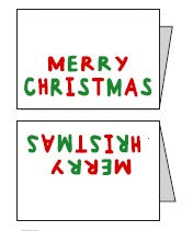 Weblabels Merry Christmas 4er Set