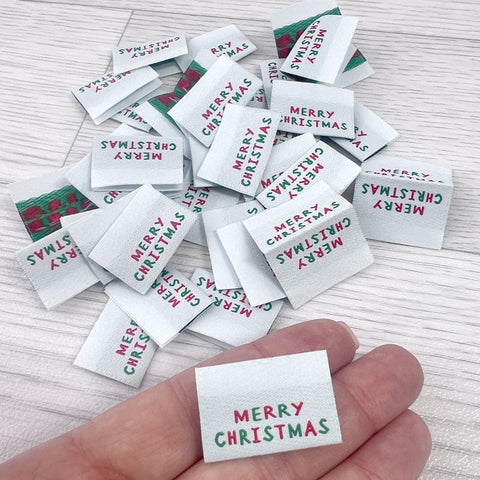 Weblabels Merry Christmas 4er Set
