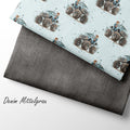 French Terry Denim Mittelgrau