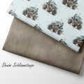 French Terry Denim Schlammtaupe